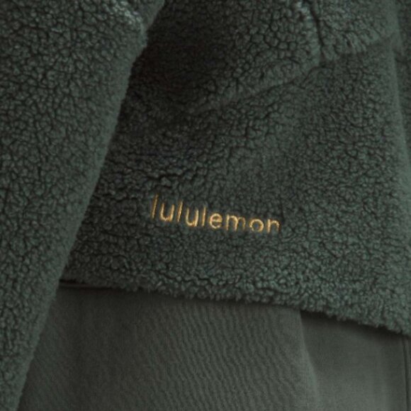 NWOT Lululemon Scuba Oversized Sherpa Fleece Hoodie Dark Forest Womens XS/S - Picture 6 of 11